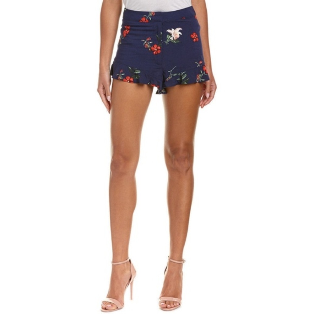 Lea & viola Navy Floral Shorts